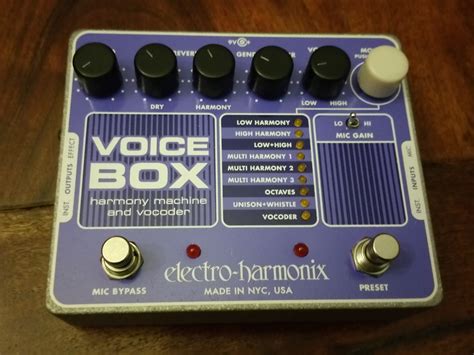 electro harmonix e h ehx voice box|animatronic voice box.